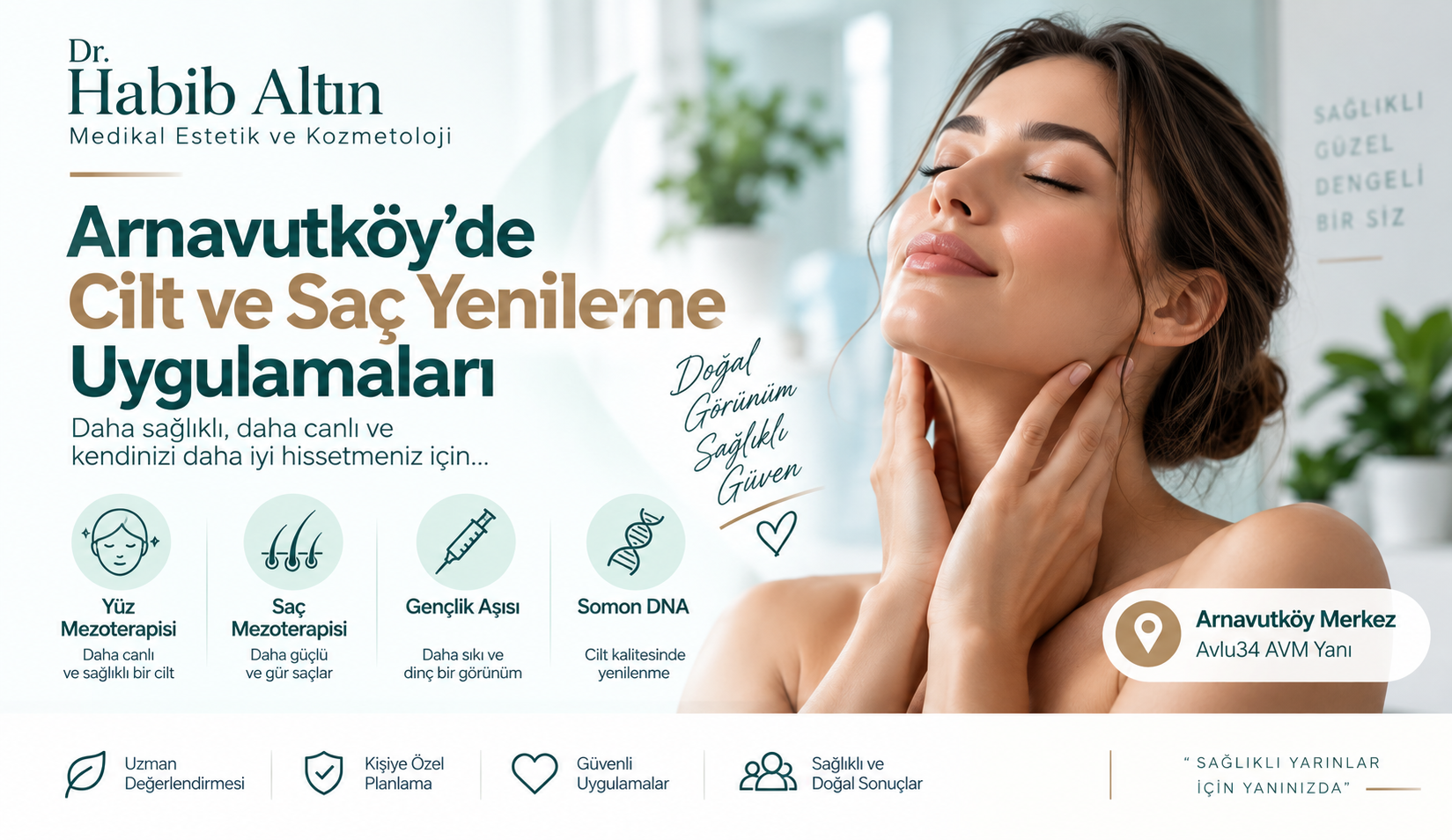 Arnavutköy'de Cilt ve Saç Yenileme: Mezoterapi, Gençlik Aşısı ve Somon DNA