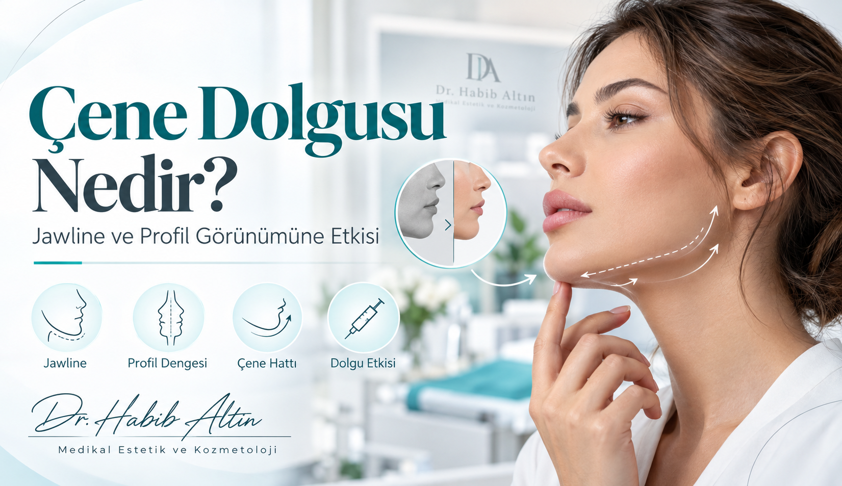 Çene Dolgusu Nedir? Jawline ve Profil Görünümüne Etkisi